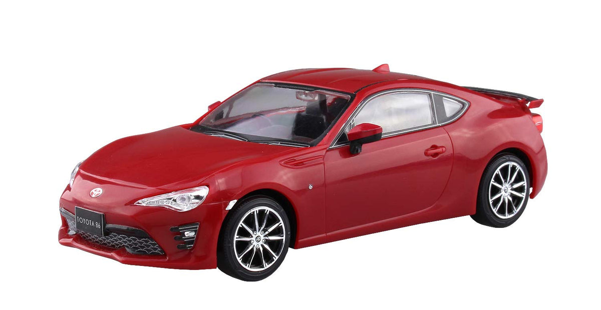 Aoshima Bunka Kyozai 1/32 The snap kit Series Toyota 86 Pure Red-Painted Plastic Model 03-F