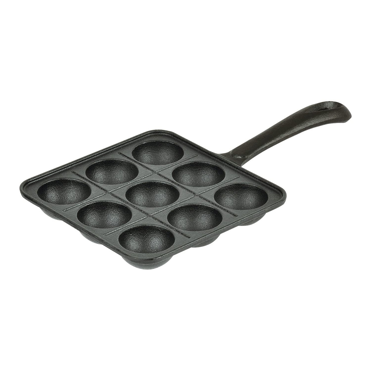 Pearl Metal HB-6216 Takoyaki Plate, 9 Holes, Iron Casting, For Gas Stoves, Sprout