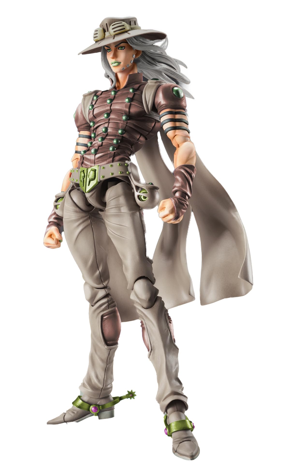 Medicos Entertainment Super Action Statue JoJo's Bizarre Adventure Part 7 Steel Ball Run Gyro Zeppeli Third, Approx. 6.1 inches (155 mm), PVC & ABS & POM, Painted Action Figure