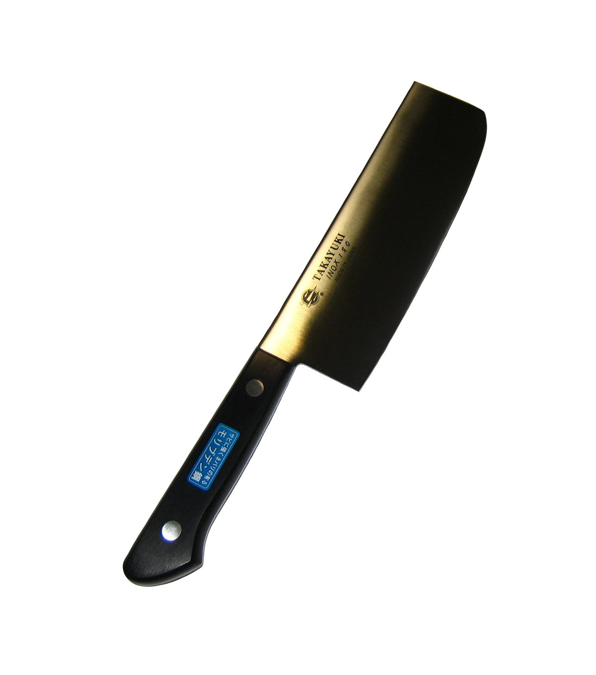 Takayuki Sakai INOX 11111 PC Pattern, Wide Nakiri, 7.1 inches (18 cm)