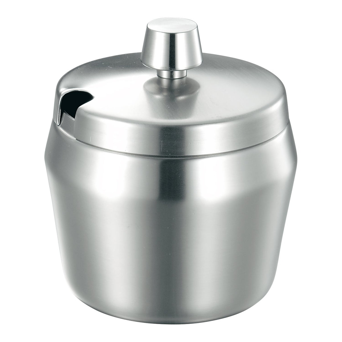 Honma Seisakusho Puppy Stamp Elm Shaped Sugar Pot, Steel, For 5 People