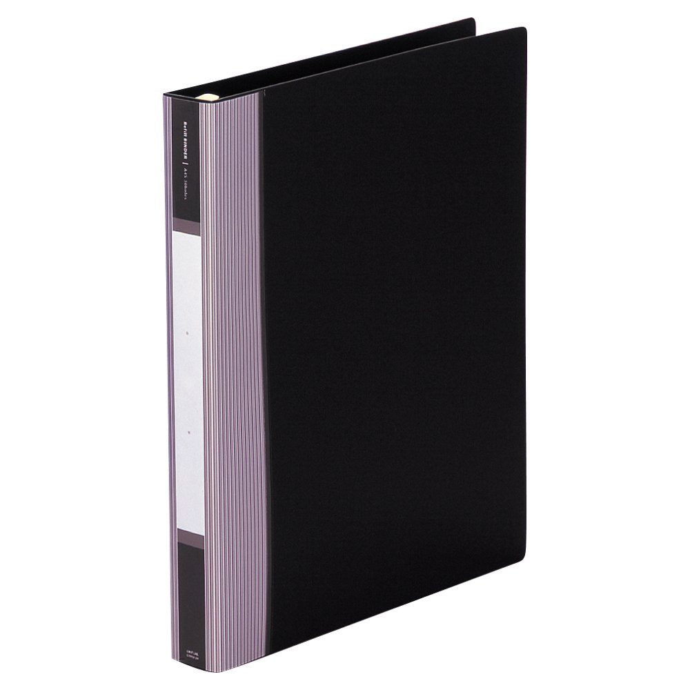 Lihit Lab G3902-24 Refill Binder, A4, 30 Holes, Black