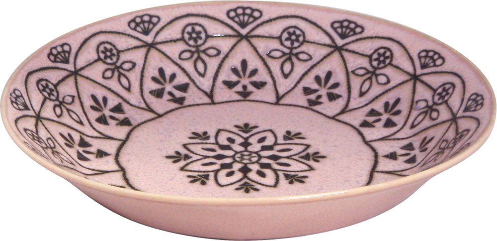 逸品社(Ippinsha) Sugar Land MK20452 Moroccan Curry Pasta, Diameter 8.0 x 1.6 inches (20.2 x 4 cm), Pink