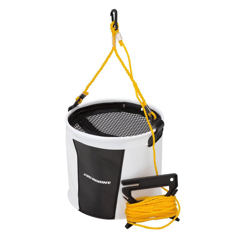 PRO Marine AEC050-18 EVA Hypermesh Inverted Bucket DX Round, 7.1 inches (18 cm), Random Color, Black and White