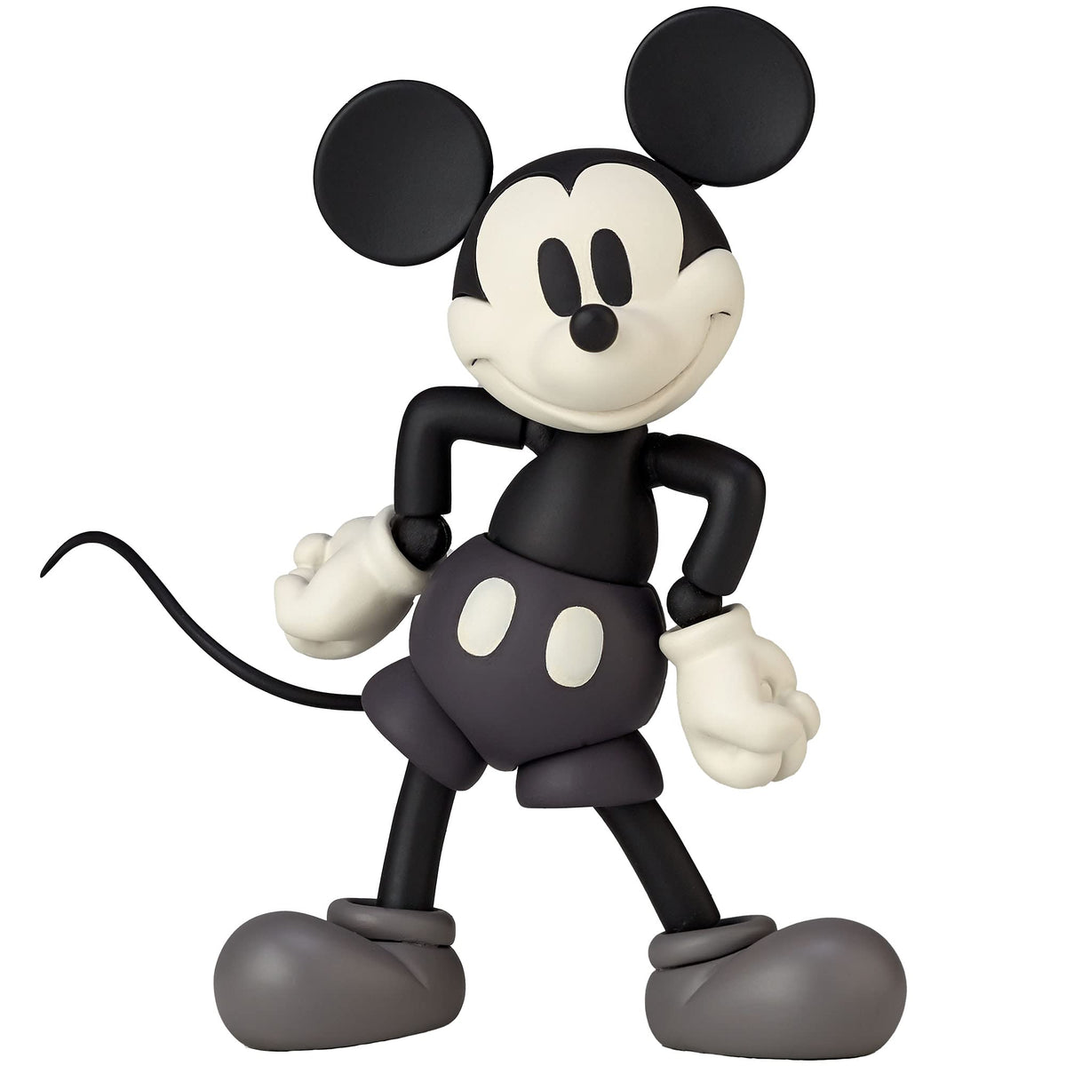 Kaiyodo Figurecomplex Movie Revo Mickey Mouse (1936 / Monochrome Ver.) MICKEY MOUSE monotone color ver. Approx. 4.1 inches (105 mm), ABS & PVC, Painted Action Figure, Revoltech