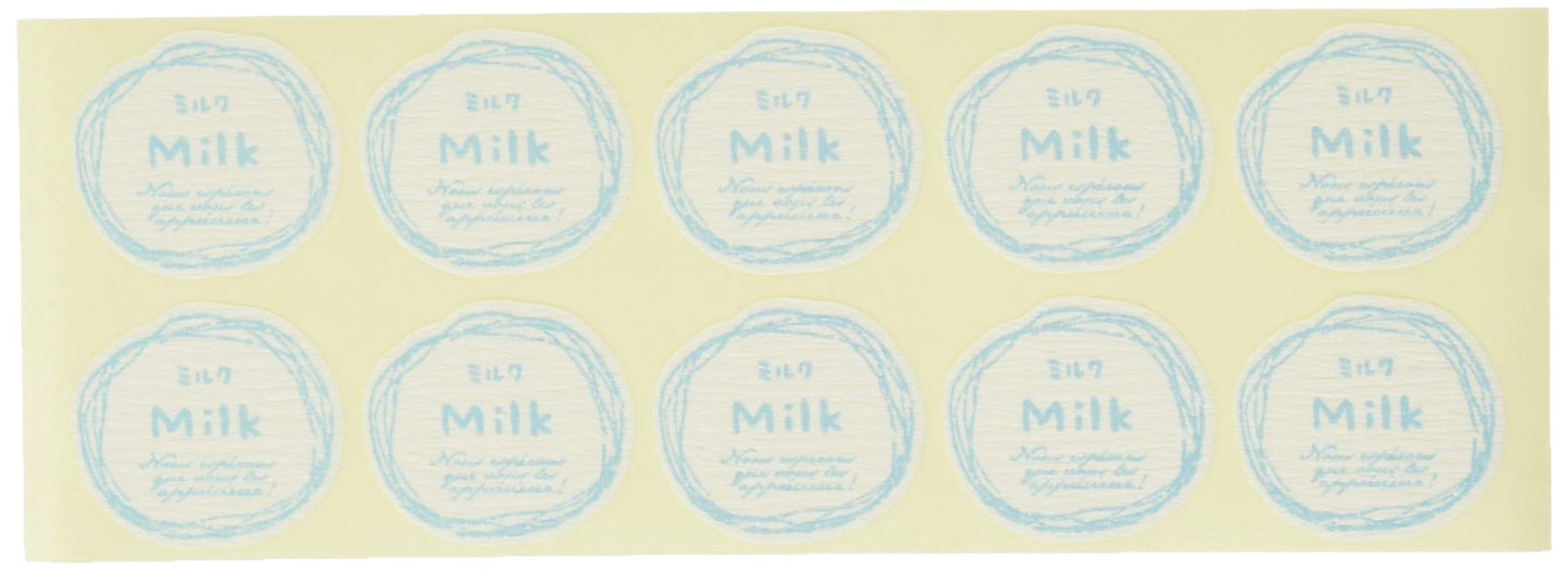 Cotta Seal Natural Flavour Milk White Light Blue 2.9 X/3.2 cm 67137 100 Piece Set of 100