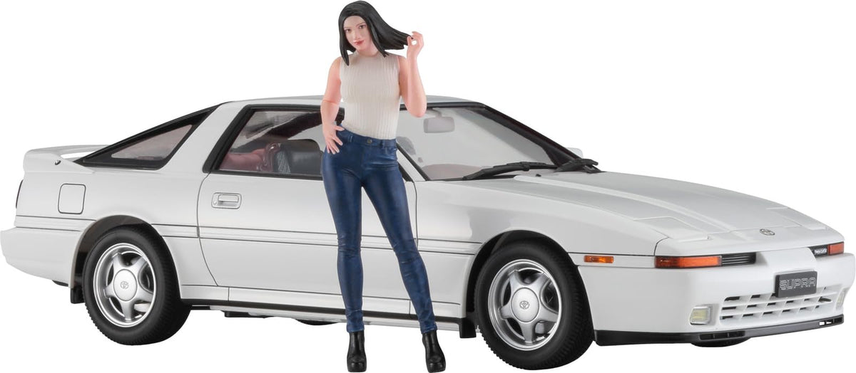 Hasegawa SP614 1/24 Toyota Supra A70 2.0GT Twin Turbo 1990 w/Girls Figure Plastic Model