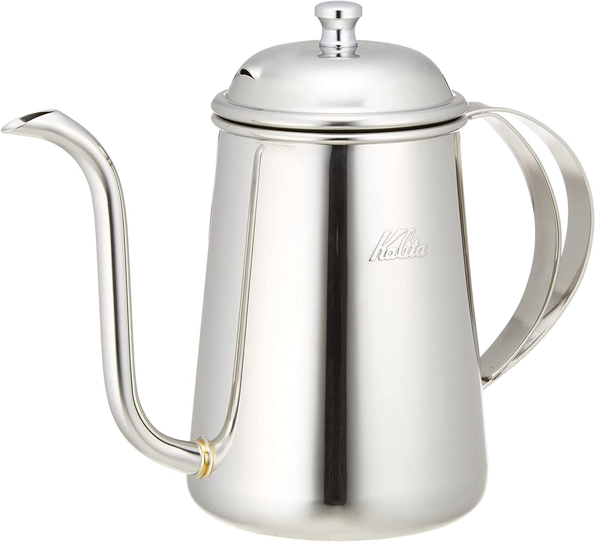 Kalita #52272 Coffee Pot, Stainless Steel, 23.7 fl oz (700 ml), Narrow Mouth, Nozzle, Direct Fire, Made in Japan, SS Kettle, Drip Pot, Cafe, Camping, Outdoor