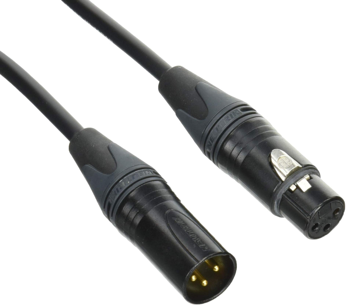 Canare EC05-B/Black XLR Cable, Microphone Cable, Neutolic Connector, Black, 16.4 ft (5 m)