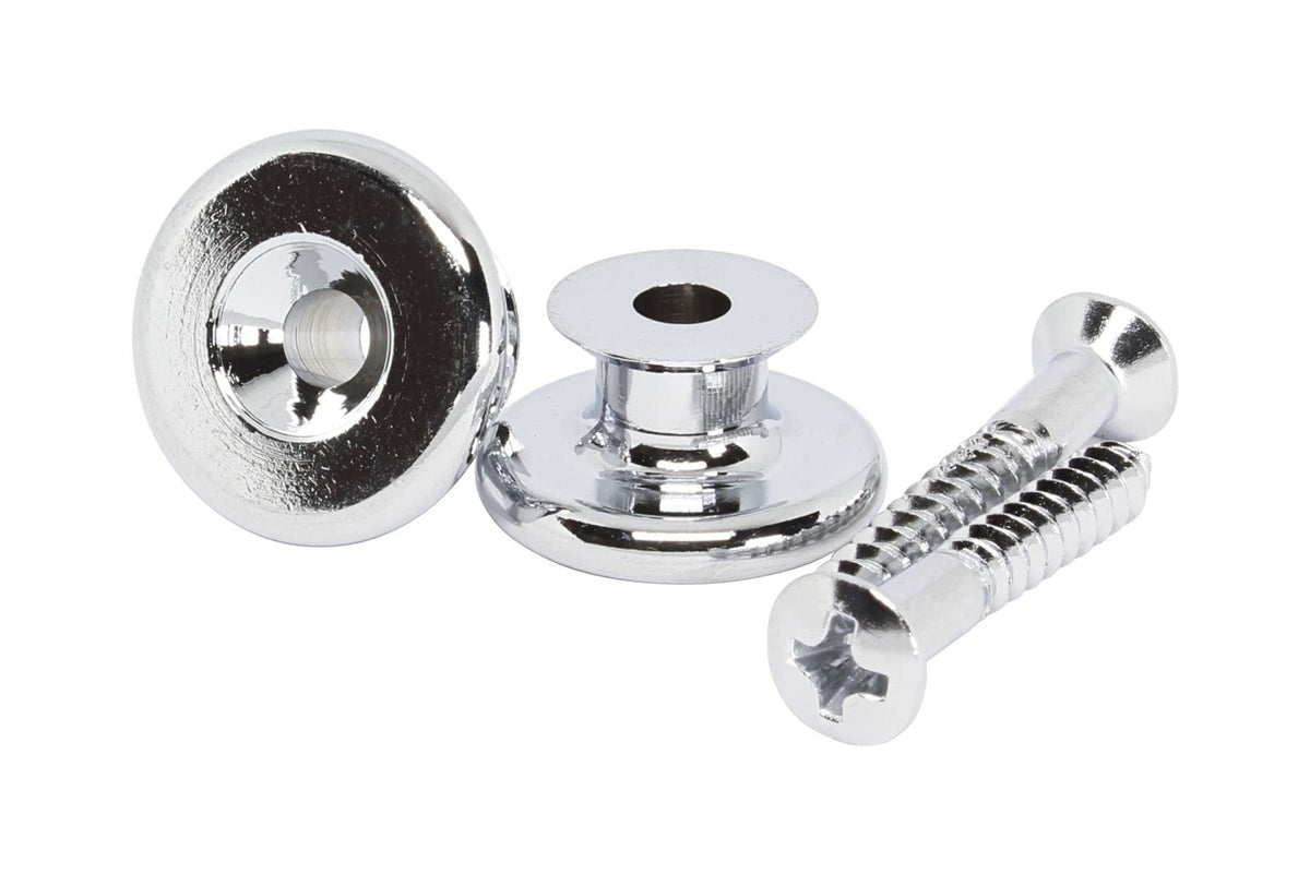 GOTOH EP-B3 Guitar Bass Strap Button - Oversized - Set of 2 - Chrome