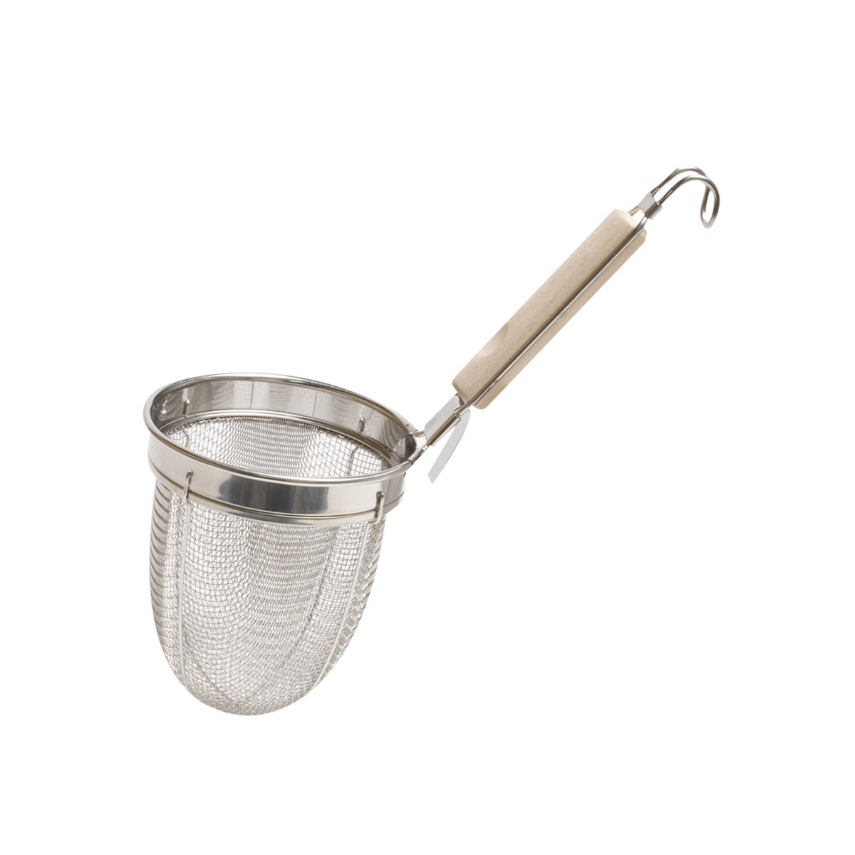 Shin-Etsu Works TS AUD06 Wooden Handle Udon, Body: Stainless Steel, Handle: Natural Wood, Japan