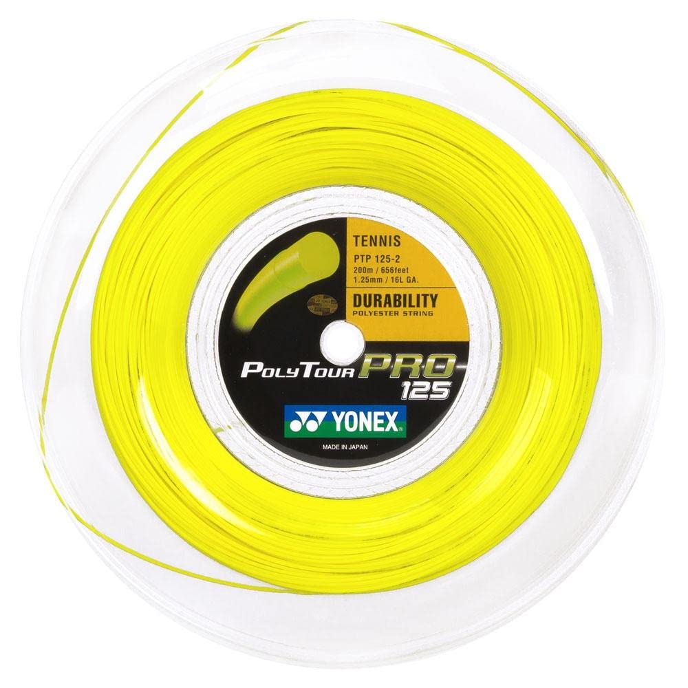 YONEX Poly Tour Pro String Reel - Yellow, 1.2 mm/200 m