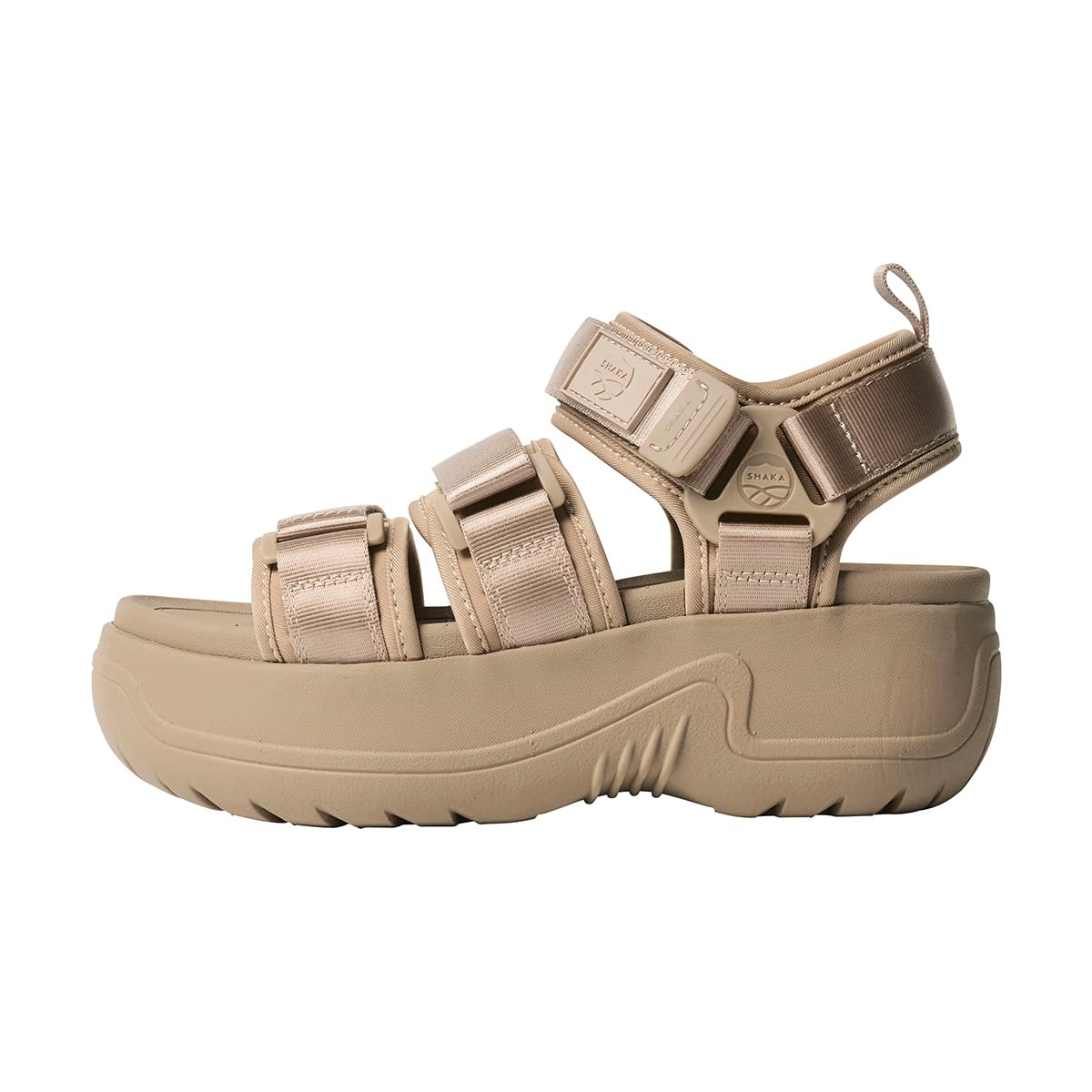 SHAKA(シャカ) Women's Sandal, Taupe, 24.0 cm