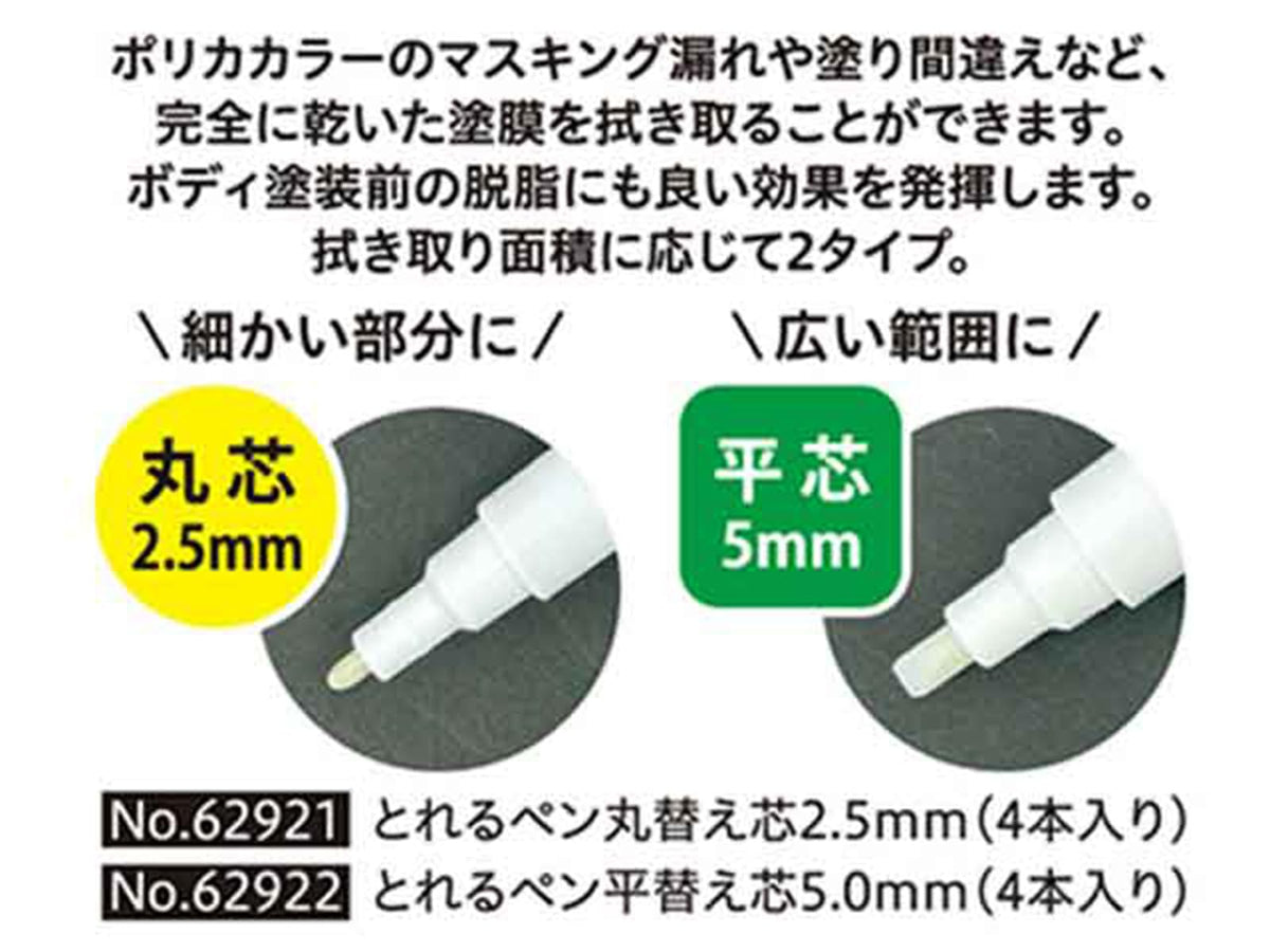 ABC Hobby 62922 Refill, Chisel Tip, 0.2 inches (5.0 mm), Pack of 4