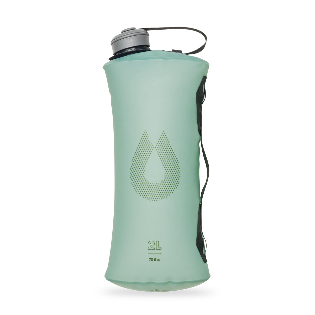 HydraPak Seeker Collapsible Camping Water Storage (2L, Sutro Green)