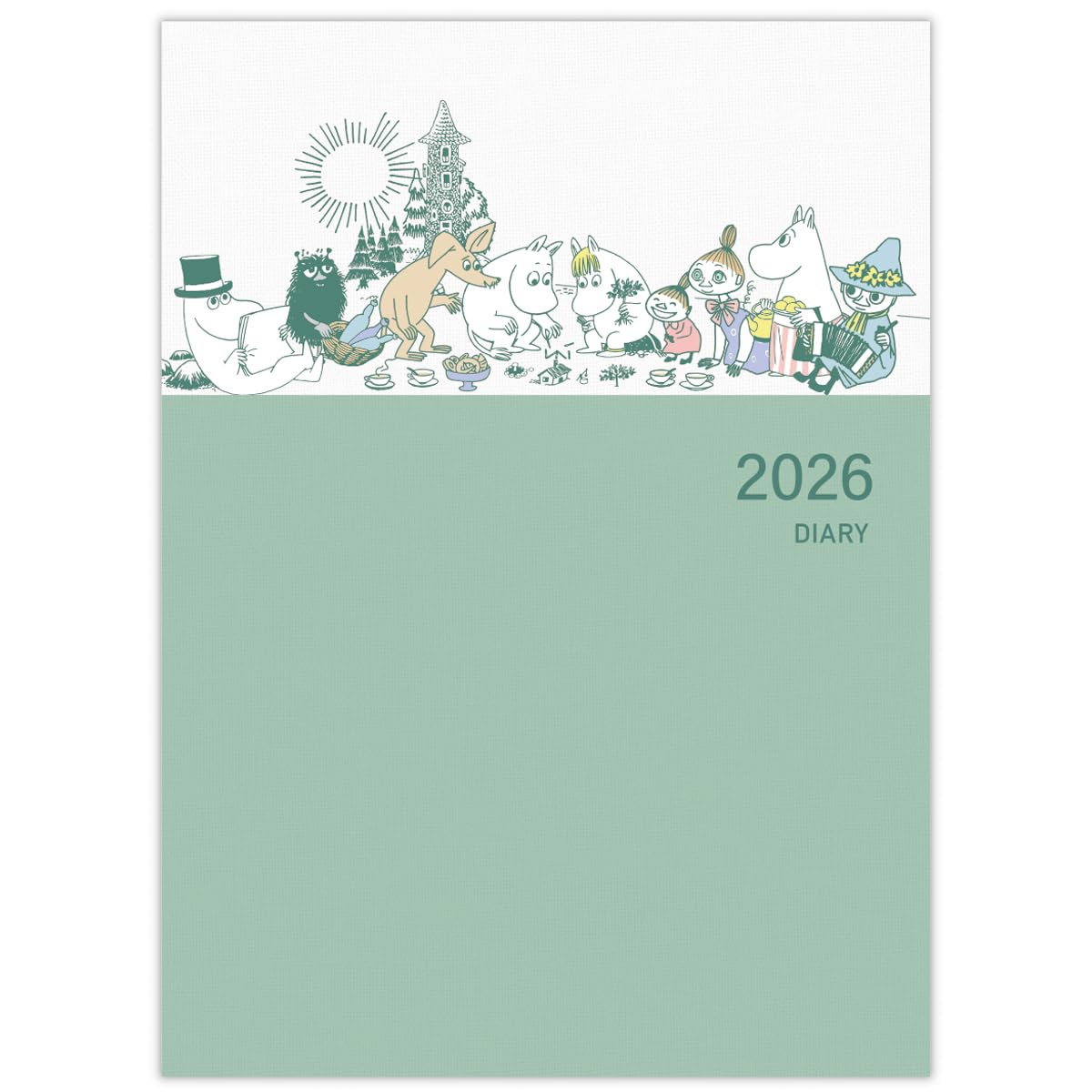 Hallmark Moomin Notebook, 2026, A5 Monthly Family Planner, 845872 (Starts on December 2025)