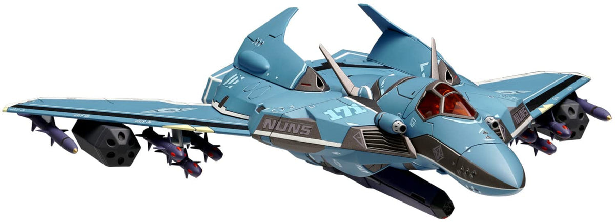 Wave MC-075 Macross F VF-171 Nightmare Plus General Machine, 1/72 Scale, Total Length: Approx. 8.7 inches (22 cm), Color-coded Plastic Model
