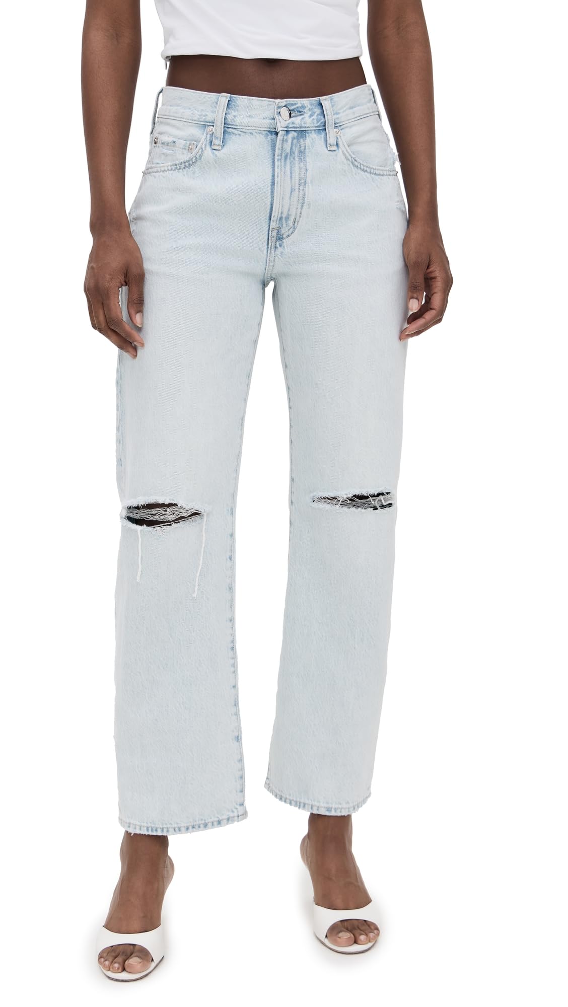 PISTOLA Women's Lexi Jeans, Solstice Distressed, 30