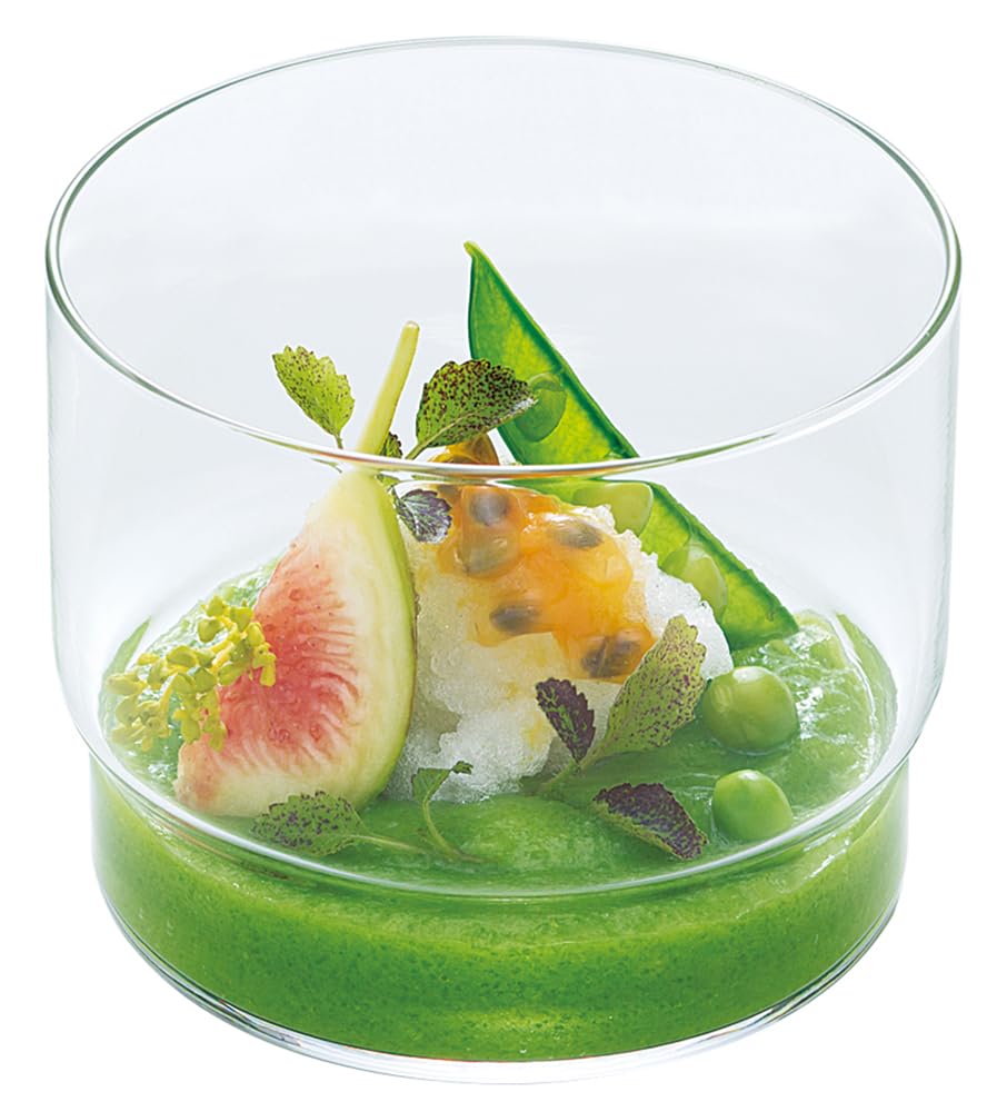 東洋佐々木ガラス Toyo Sasaki B-21128CS Glass Amuse Cup, Clear, 9.5 fl oz (280 ml), Fino, Made in Japan, Break-resistant, Dishwasher Safe