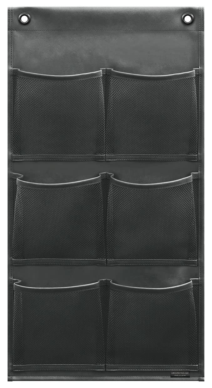 Saki Wall Pocket, Black, Size: Width 11.8 x Height 22.4 inches (30 x