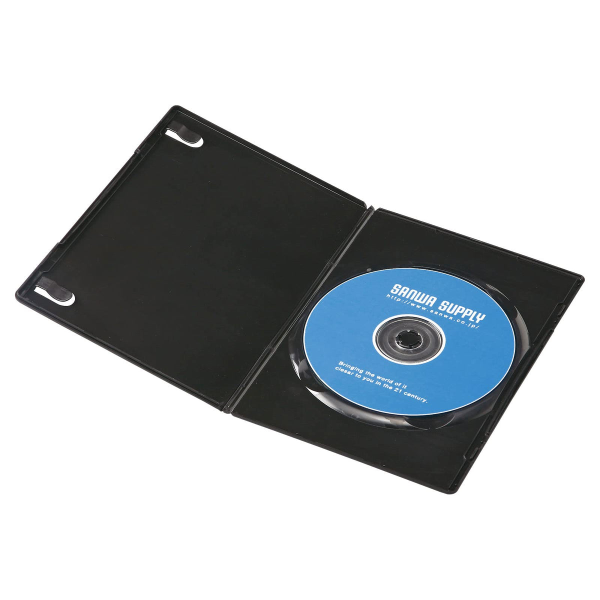 Sanwa Supply DVD-TU1-10BKN Slim DVD Tall Case (1 Piece, Set of 10, Black)