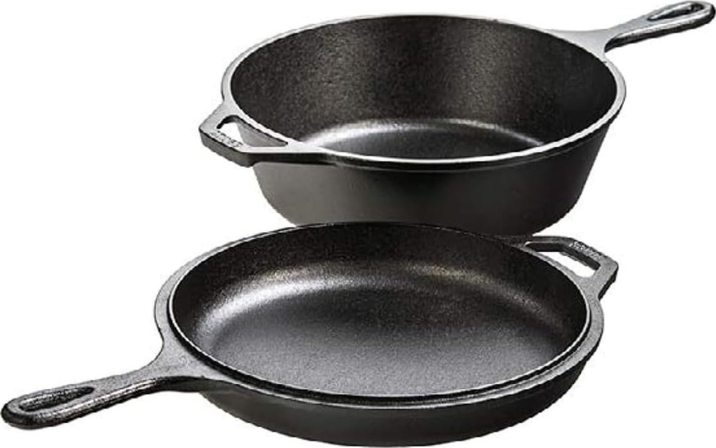 Lodge Cast Iron Combo Cooker, 3.2 Quart Deep Pot & 10.25 Inch Skillet Lid