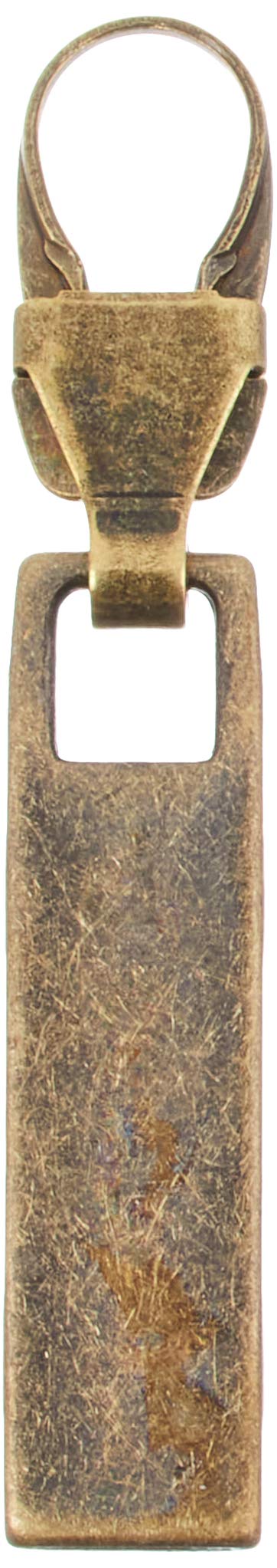 NBK MIS-FCS5 Square Zipper Charm Medium Antique Gold