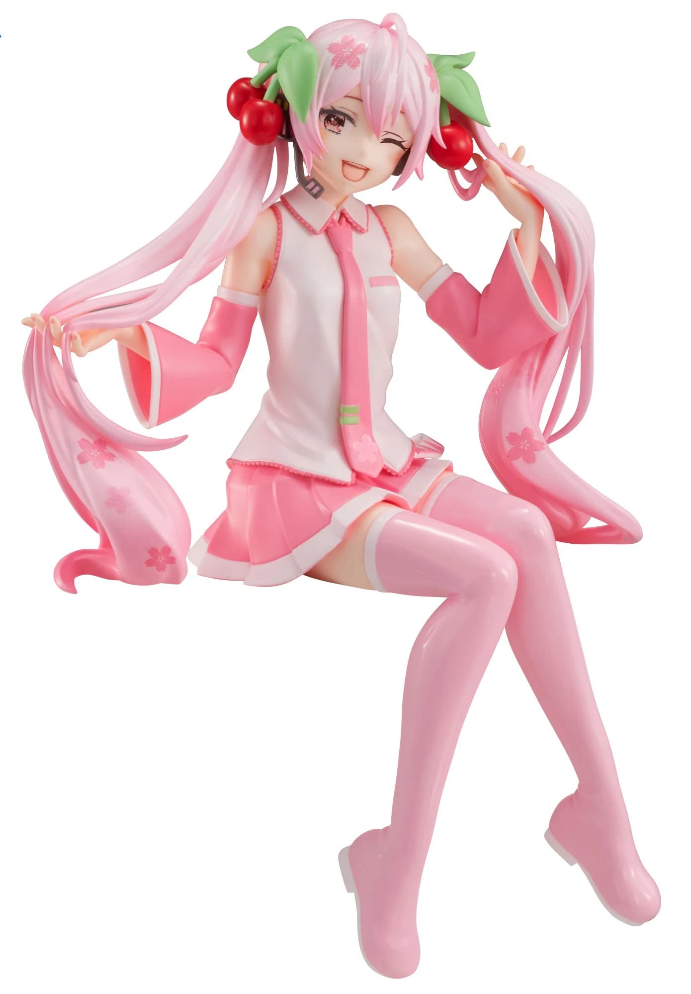 Furyu AMU-SHP0477 Hatsune Miku Sakura Miku Wink ver. Noodle Stopper Figure