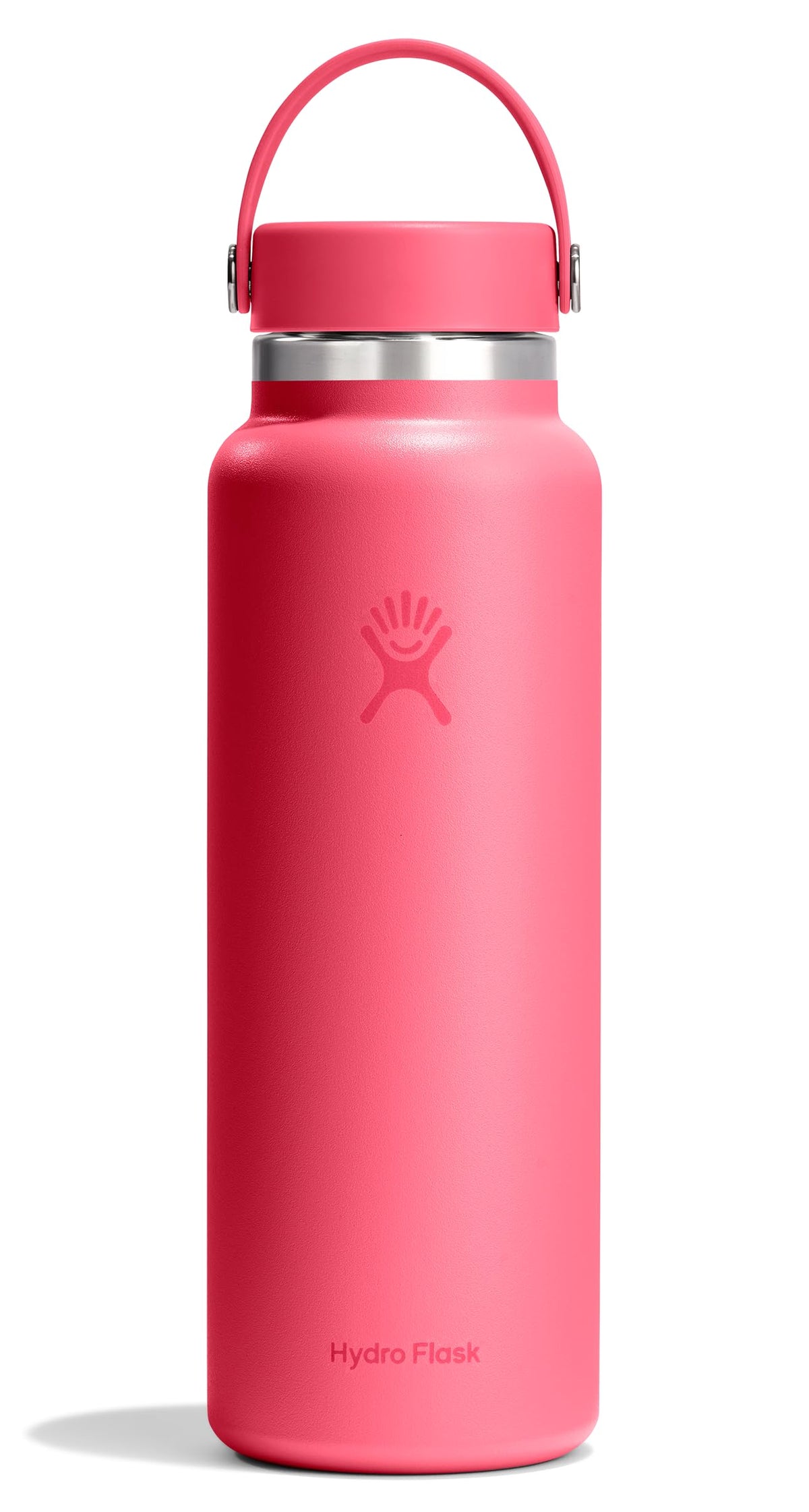 Hydro Flask Water Bottle - Insulated Stainless Steel - Wide Mouth Flex Lid, Non Spill, Leakproof and Refillable in 40 Oz Popstar Pink