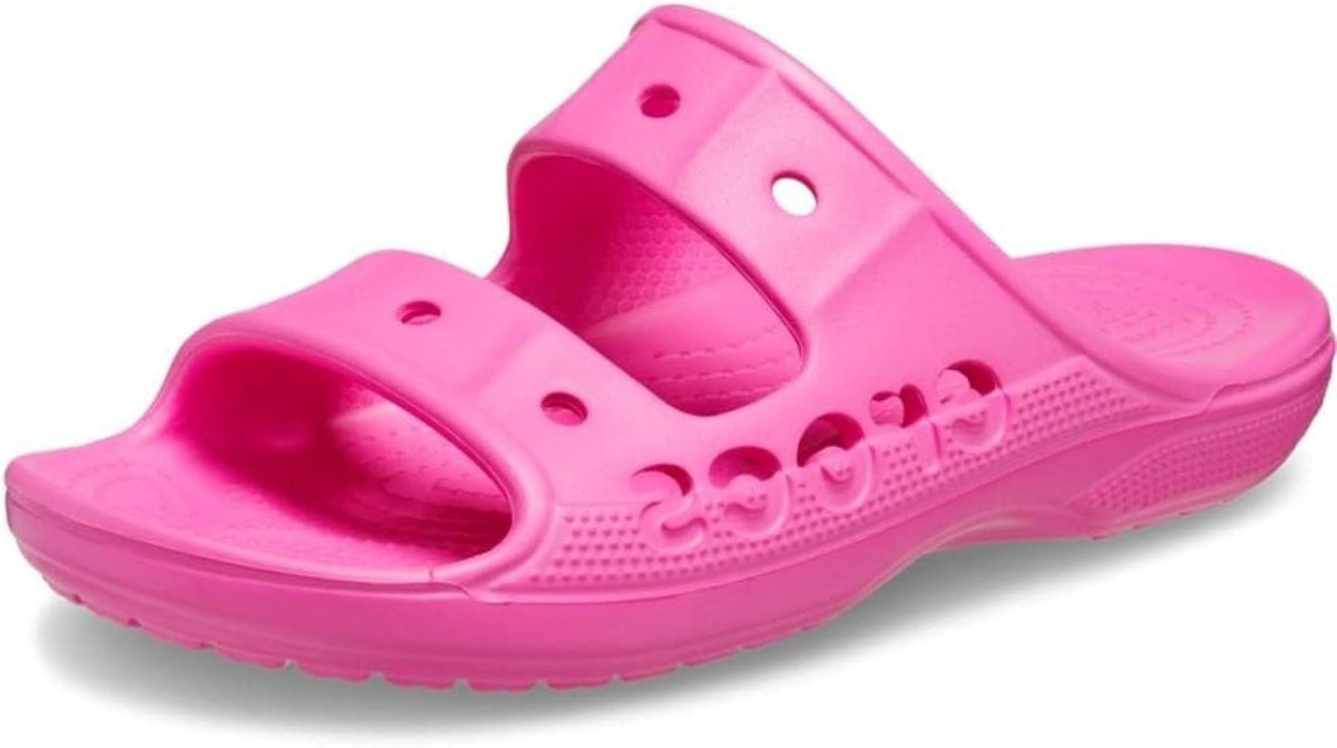 Crocs Unisex-Adult Baya Slide Sandal, Electric Pink, 5 Men/7 Women M US