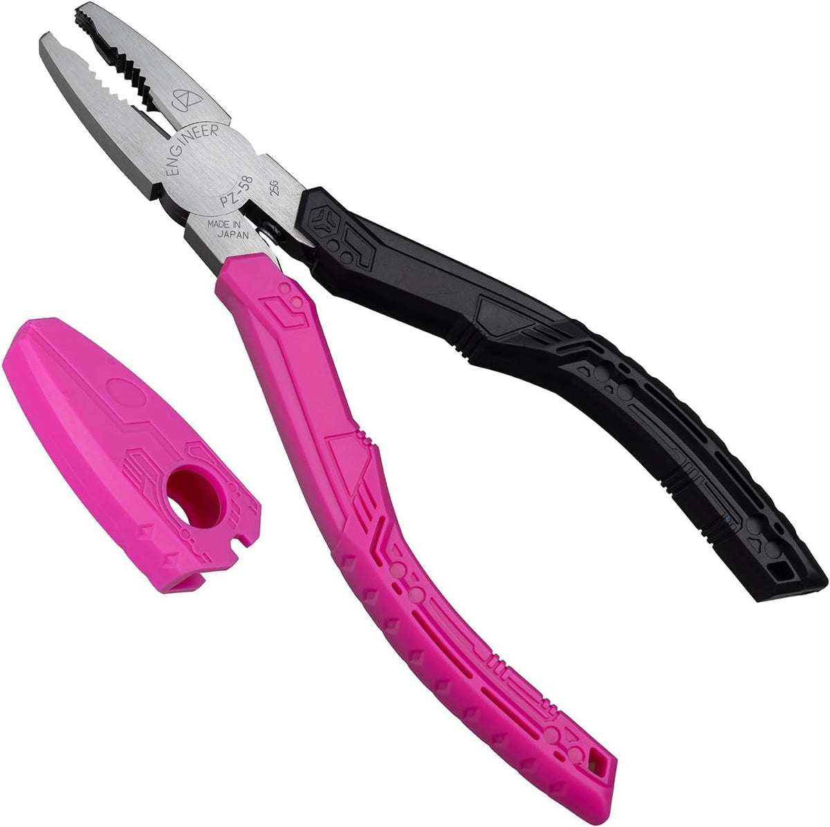 ENGINEER PZ-58BP Screw Removal Pliers Pink & Black