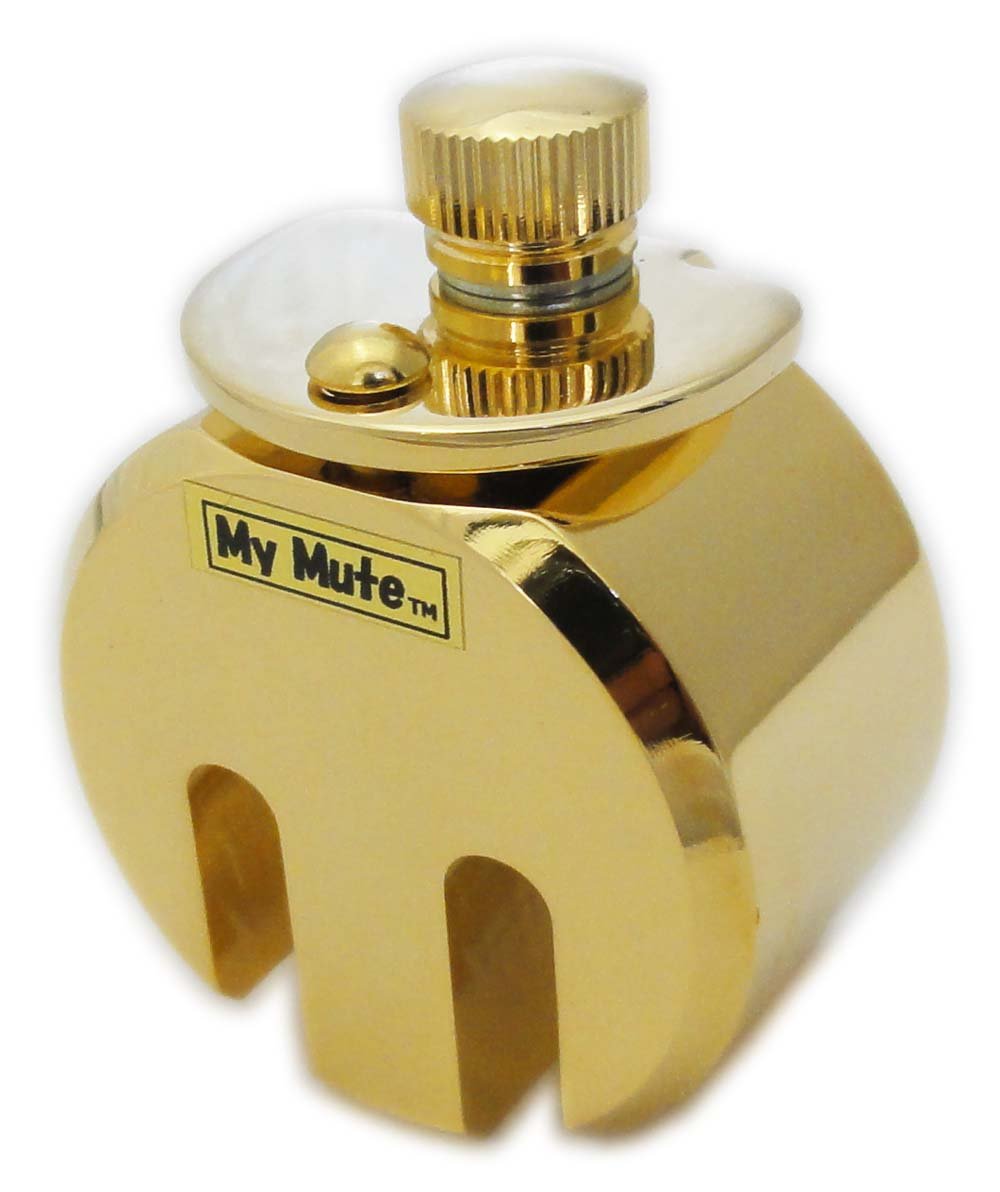 My Mute Cello Silencer, Premium Gold Plated Finish, Weight Approx. 9.2 oz (260 g), MM-C
