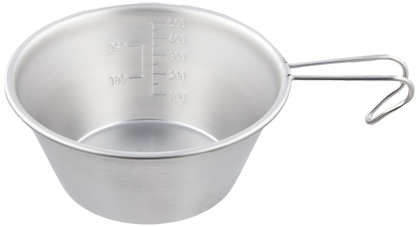 Captain Stag UH-49 Sierra Cup, Stainless Steel, Large, 20.2 fl oz (630 ml), Spiral Finish, Stainless Steel, Made in Japan, Tsubamesanjo, Silver