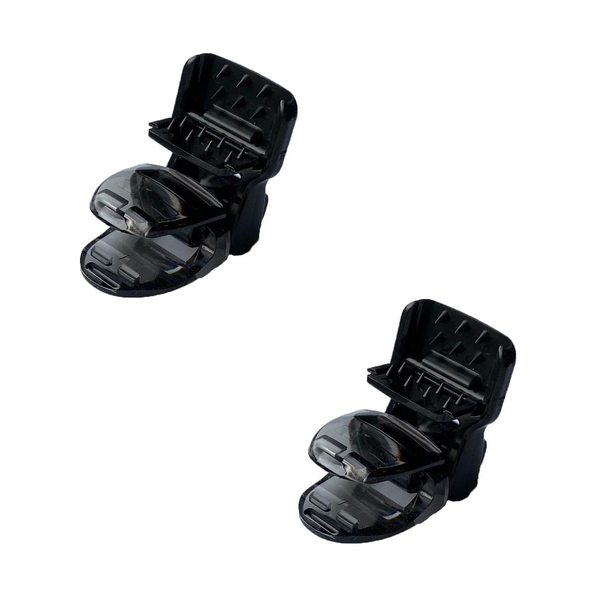 Kintenma Fish Clip F-2-15, 10 Pieces, Made in Japan, Convenient Goods, Parts, Fall Prevention, Wind Prevention, 0.6 inch (15 mm), Black