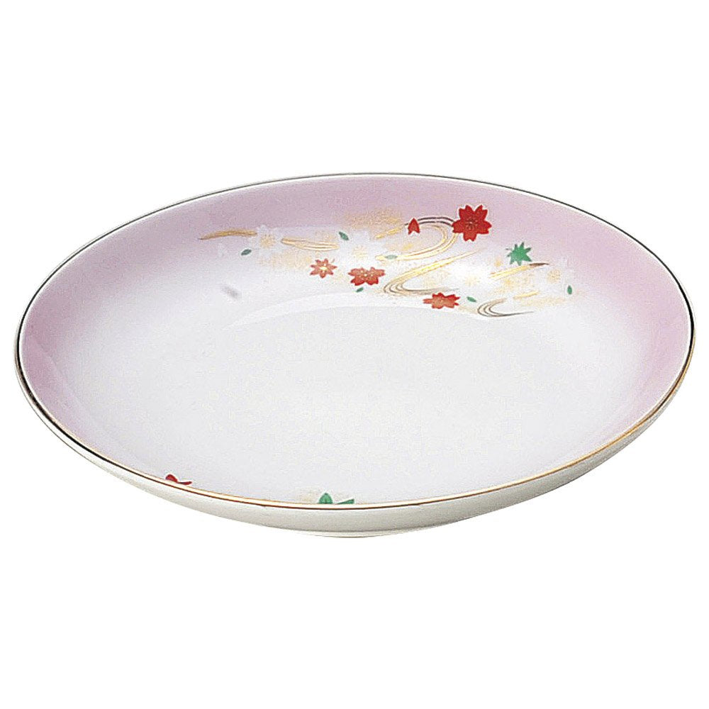 せともの本舗 Japanese Pottery Open Arashiyama 4.0 Plate, 5.3 x 0.9 inches (13.4 x 2.3 cm), Restaurant, Ryokan, Japanese Tableware, Restaurant, Commercial Use