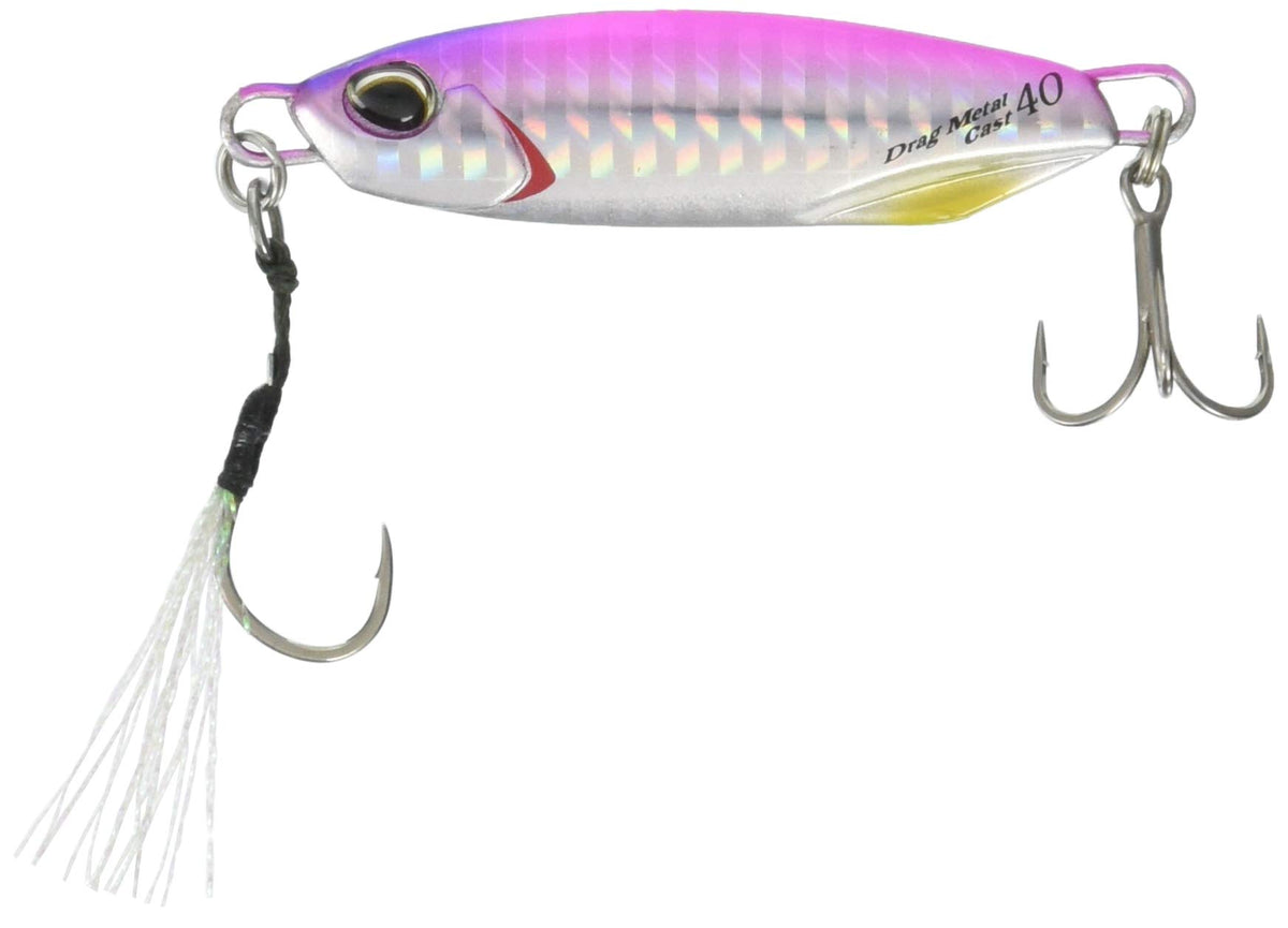Duo PHA0009 Metal Jig, Drag Metal Cast, 2.4 inches (60 mm), 1.4 oz (40 g), Pink Back Lure