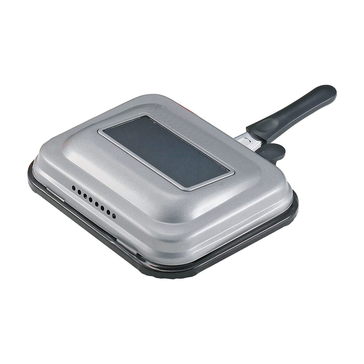Pearl Metal HB-6041 Fish Roaster with Glass Window, Induction Heating Compatible, Hot Grill