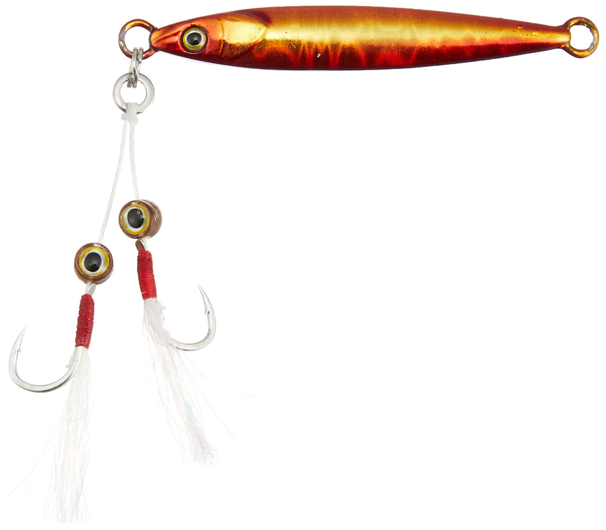 JACKALL Big Backer Fit JIG 0.2 oz (7 g), Red Gold / Magma Wave Holo