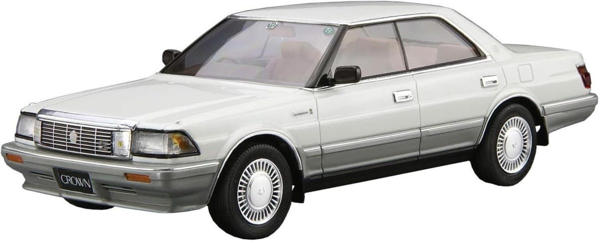 Aoshima Bunka Kyozai 1/24 The Model Car Series No.87 Toyota UZS131 Crown Royal Saloon G '89 Plastic Model (Automotive)