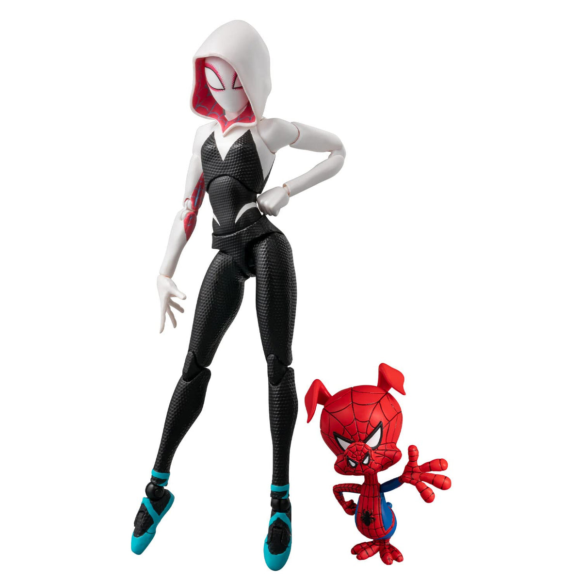 Spider-Man: Spider-Bath SV Action Spider Gwen & Spider Ham, Non-Scale, ABS & PVC, Pre-Painted Complete Action Figure