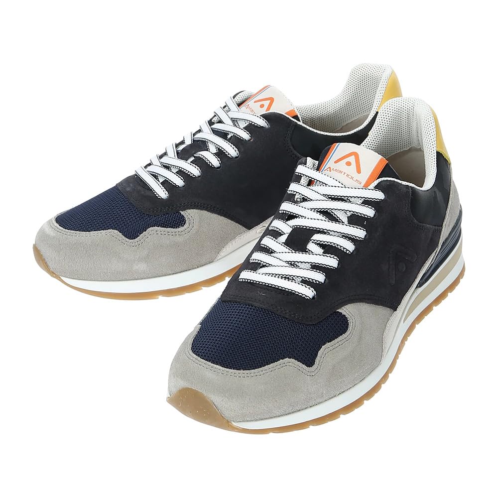 アンビシャス(AMBITIOUS) Women's Sneakers Golf Shoe, Multicolor (Gray/Navy), 27.5 cm