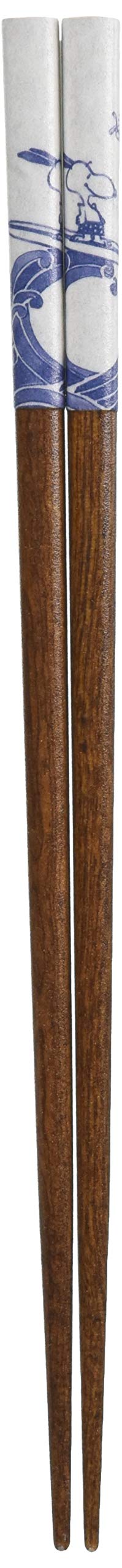 Peanuts SN83-840 Snoopy Dyed Chopsticks, 8.3 inches (21 cm), Brown, Wave Pattern