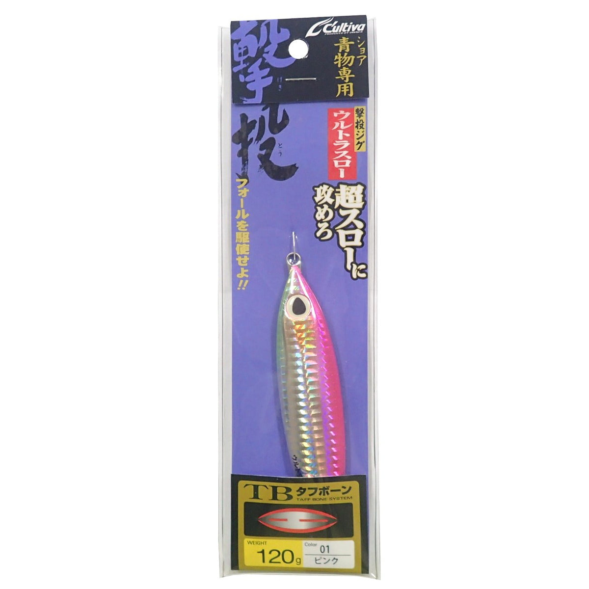 Owner GJUS100 Metal Jig Lure, Ultra Slow, 4.2 oz (120 g), Pink #1