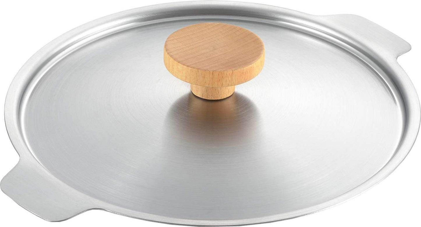 Yoshikawa aikata PD3008 Yukihira Pot, Lid, Made in Japan, 7.9 inches (20 cm), Single-Handed Pot, Tsubamesanjo, Double-Sided Pourer, Milk Pan, Aikata
