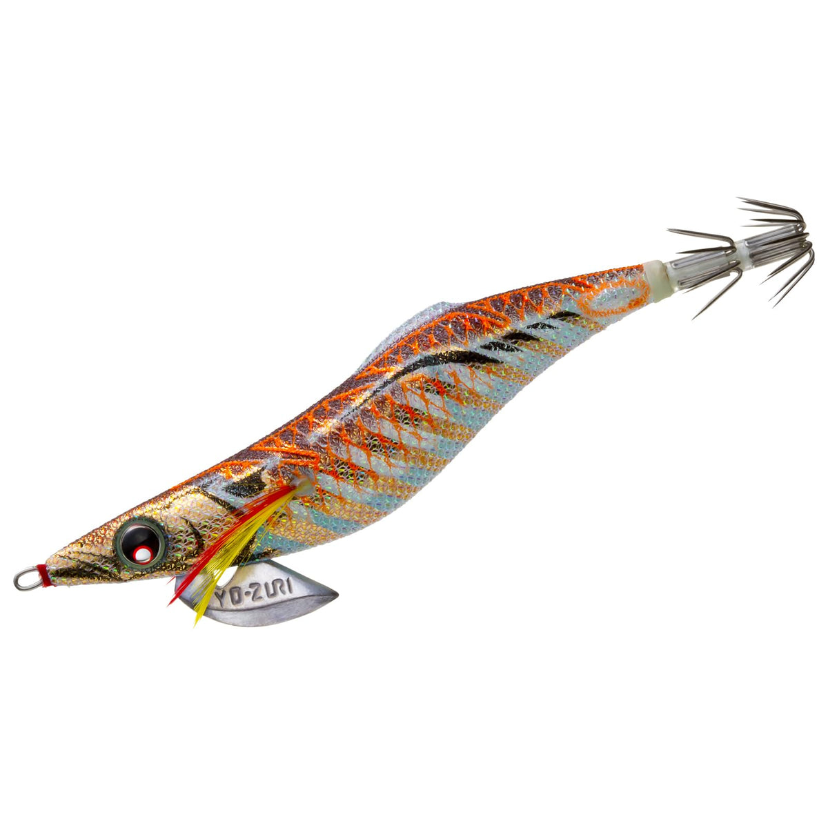 Yo-Zuri A1754-BLBW Aurie-Q Finace Squid Jig, Egi Lure, No. 3.0, 0.5 oz (15 g), Luminous Blue Gold Brown