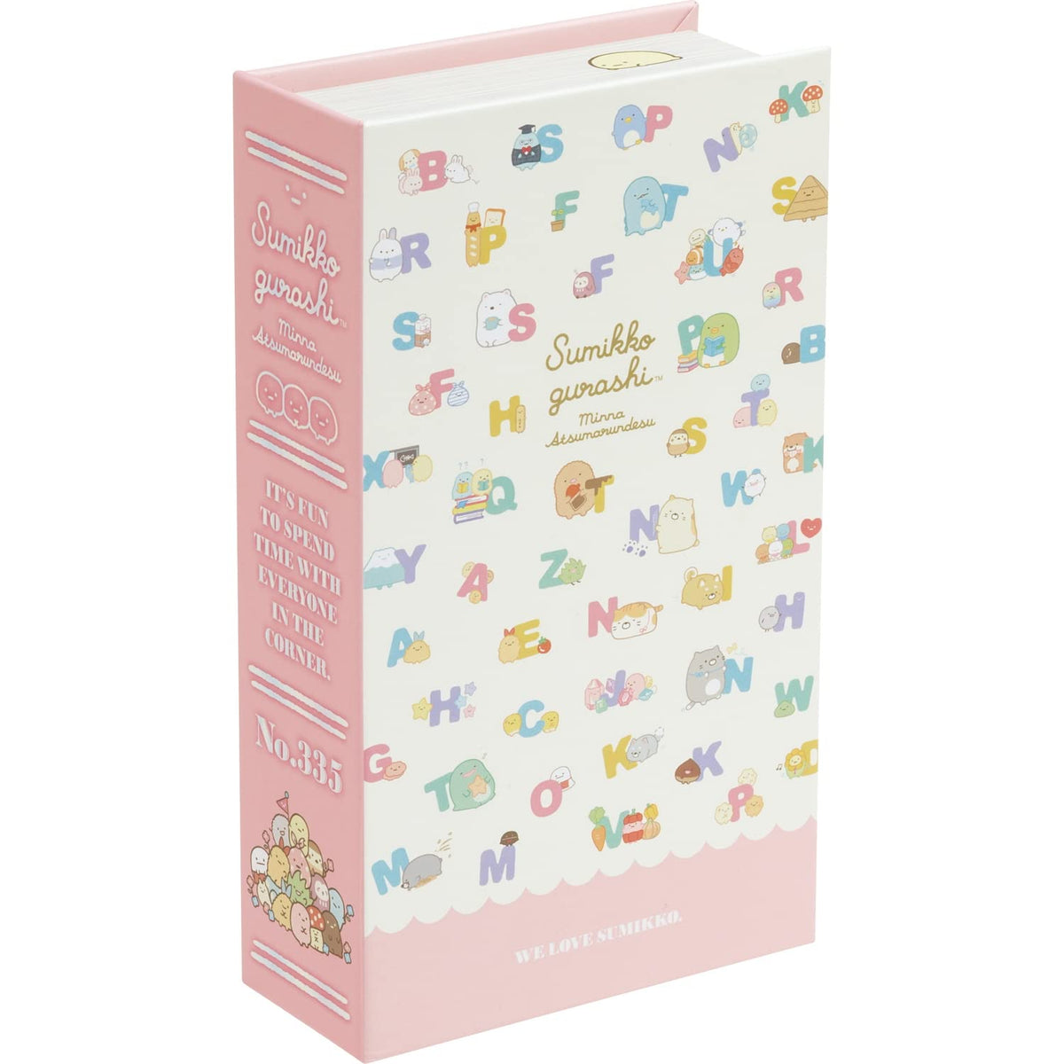 San-X FB52702 Sumikko Gurashi "Everyone Are Atsarun" Book Box, Pink