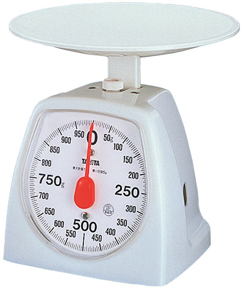 Tanita 1439-WH Cooking Scale, Kitchen Scale, Cooking, Analog, 2.2 lbs (1 kg), 0.1 oz (5 g) Unit, White