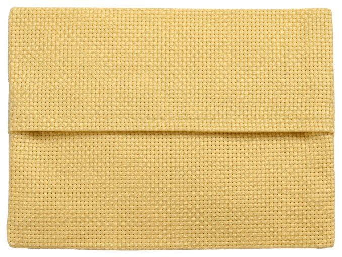 LECIEN 4645-4 Embroidery Kit, Pocket Tissue Case, Length 3.5 x Width 4.7 inches (9 x 12 cm), Custard, Cotton