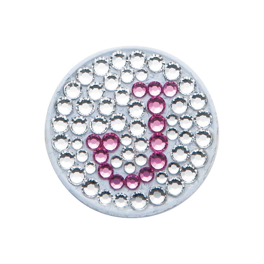 DAIYA Golf Golf Marker Bonjoc Initial Ball Marker J WH AS-166WHJ