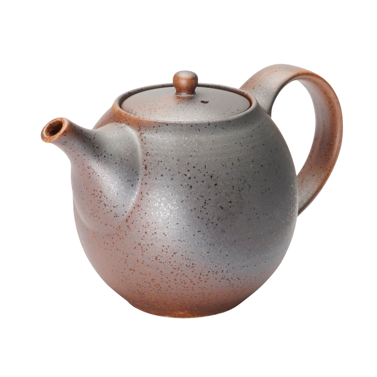 Mino Ware 500-06 Teapot Teapot, Capacity: Approx. 16.9 fl oz (500 ml), Black Shigaraki Style, Black, Made in Japan